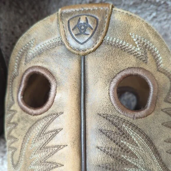 Ariat Heritage Roughstock Square Toe Leather Boots Brown Mens Size 10.5-lp - Picture 10 of 14